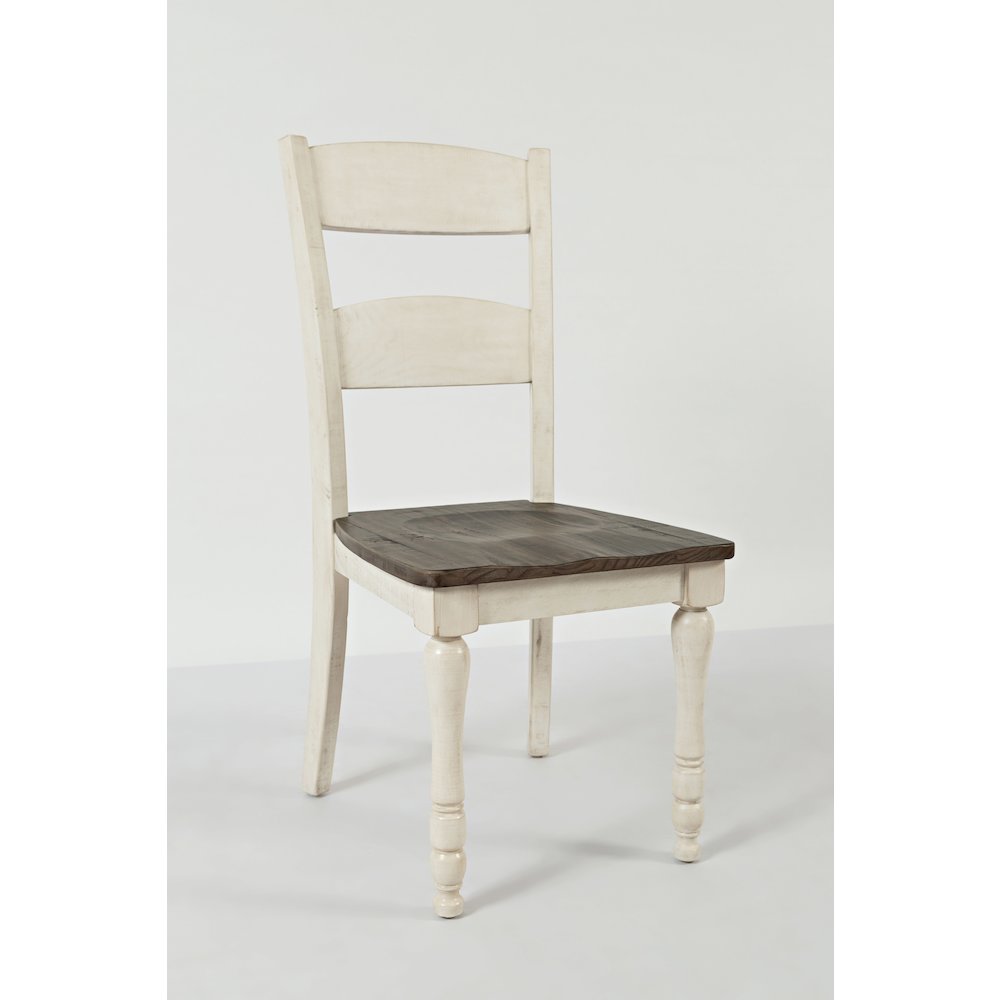 Rustic Reclaimed Pine Farmhouse Ladderback Dining Chair (Set of 2). Picture 4