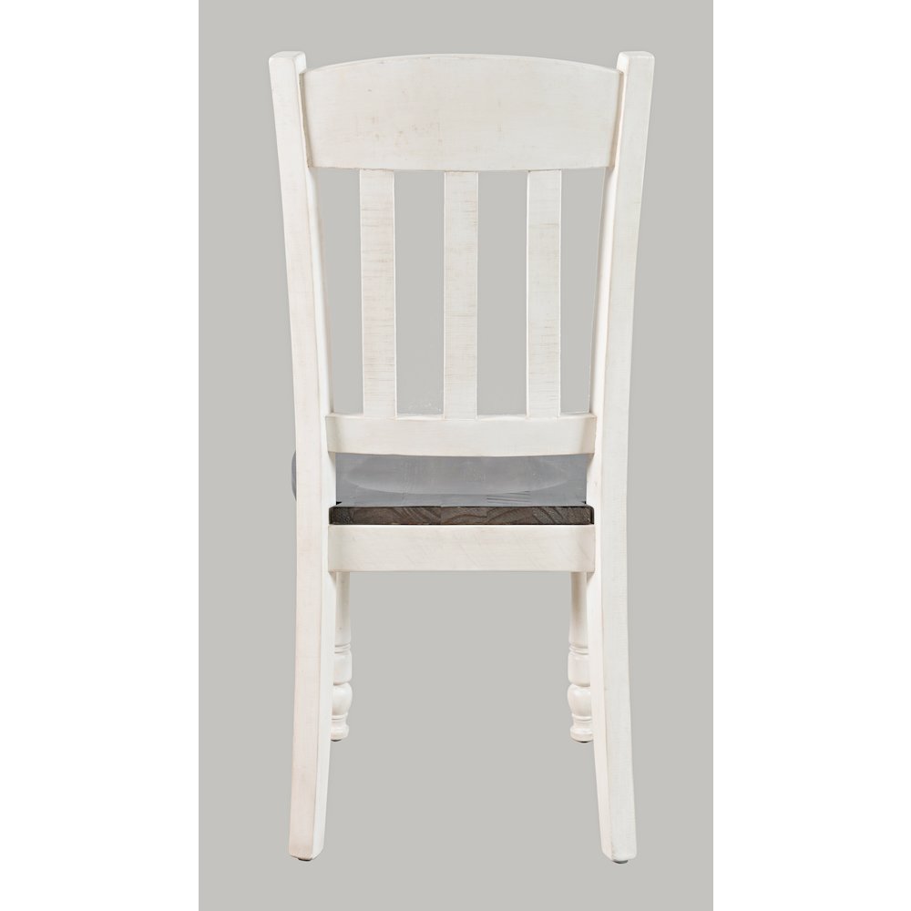 Rustic Reclaimed Solid Wood Farmhouse Slatback Dining Chair (Set of 2). Picture 5