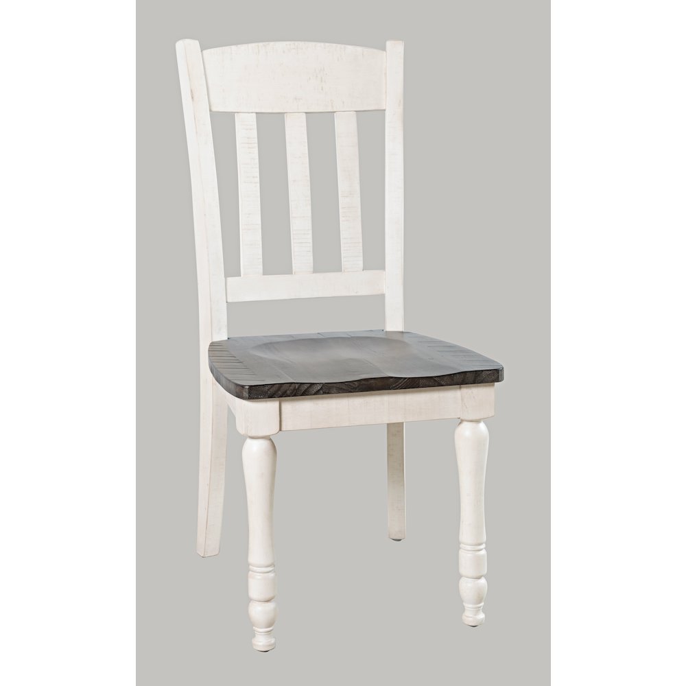 Rustic Reclaimed Solid Wood Farmhouse Slatback Dining Chair (Set of 2). Picture 3