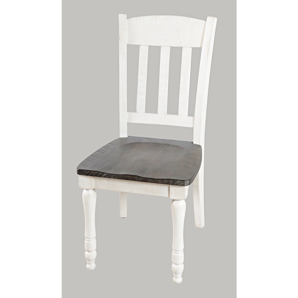 Rustic Reclaimed Solid Wood Farmhouse Slatback Dining Chair (Set of 2). Picture 2