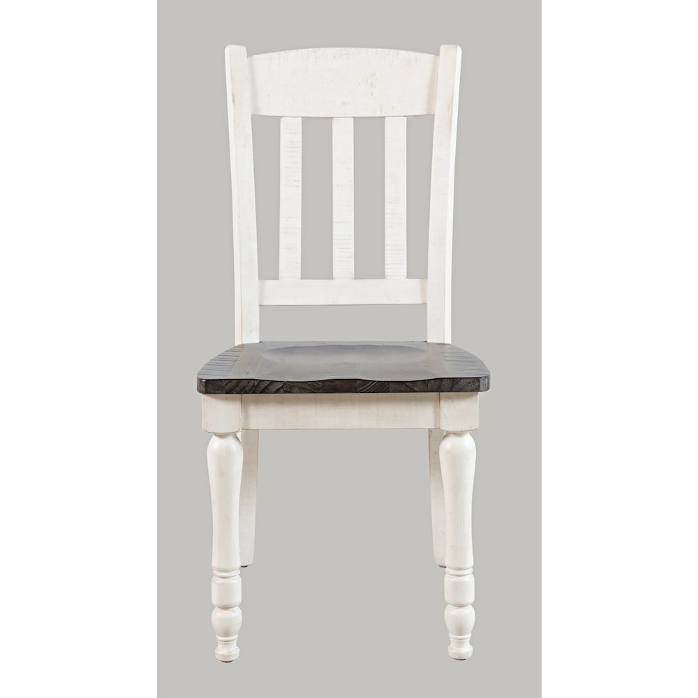 Rustic Reclaimed Solid Wood Farmhouse Slatback Dining Chair (Set of 2). Picture 1
