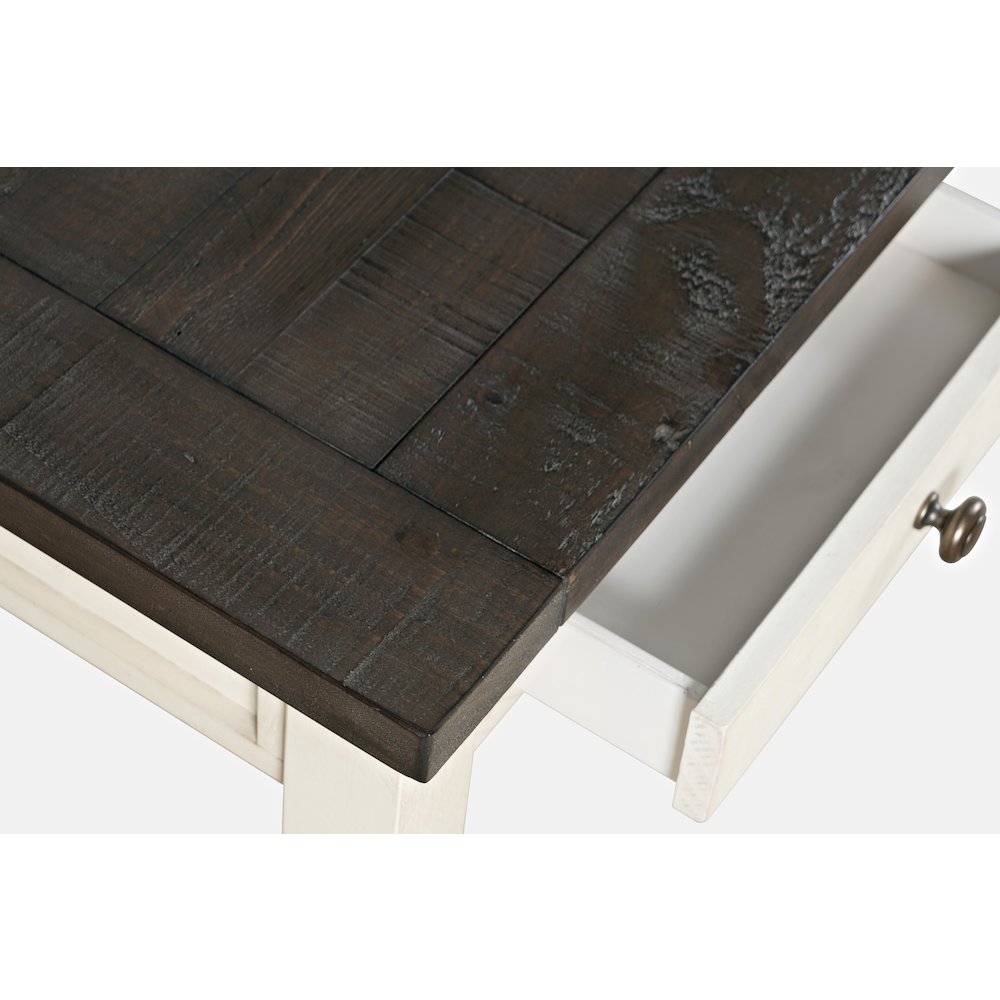Madison County Rustic Reclaimed Solid Wood Farmhouse USB Charging Desk. Picture 6