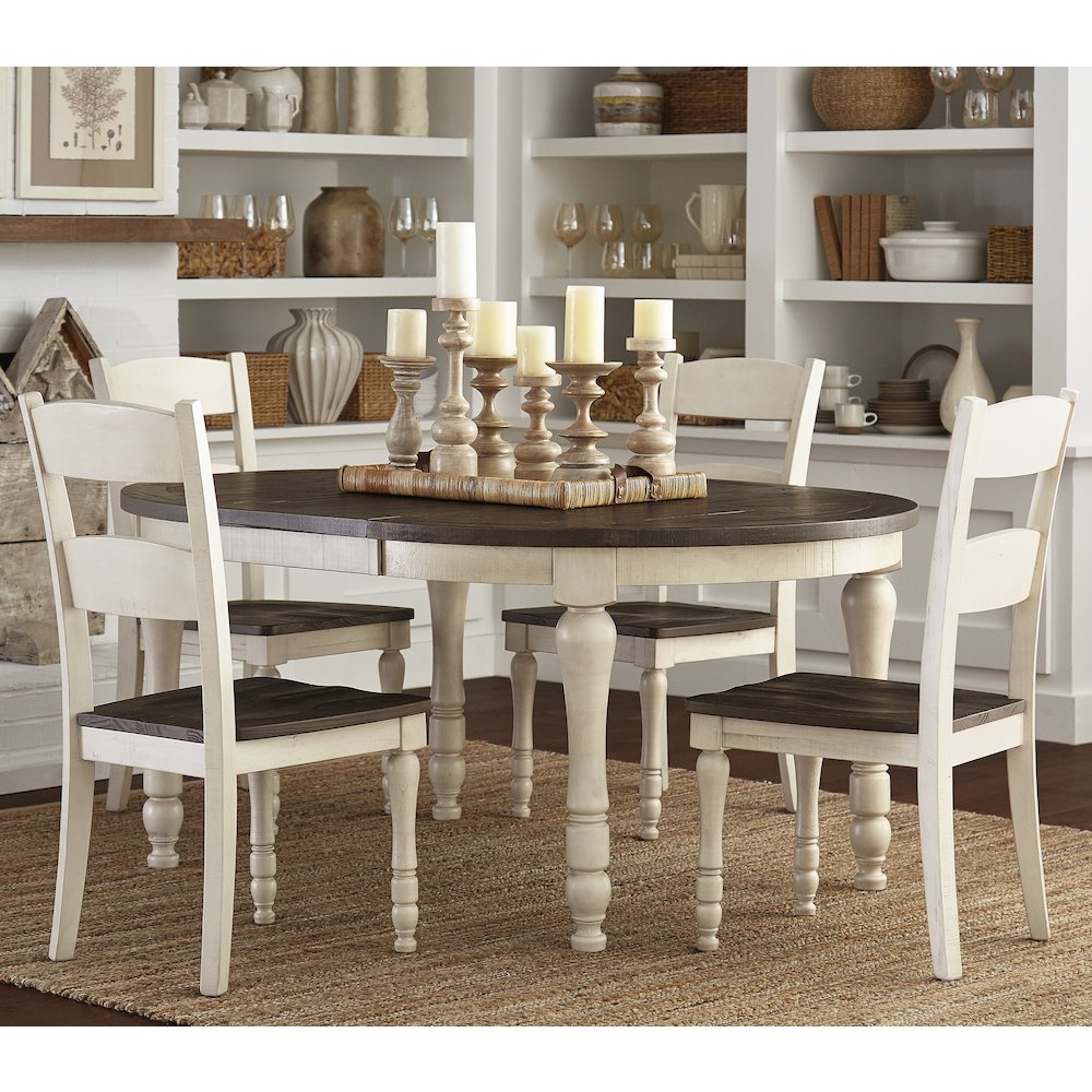 Rustic Reclaimed Pine Farmhouse Ladderback Dining Chair (Set of 2). Picture 2