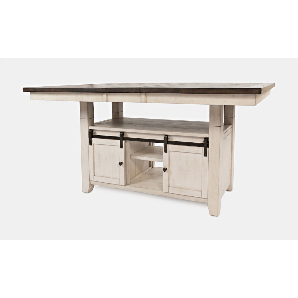 Rustic Reclaimed Solid Wood Farmhouse Adjustable Height 72" Dining Table. Picture 3