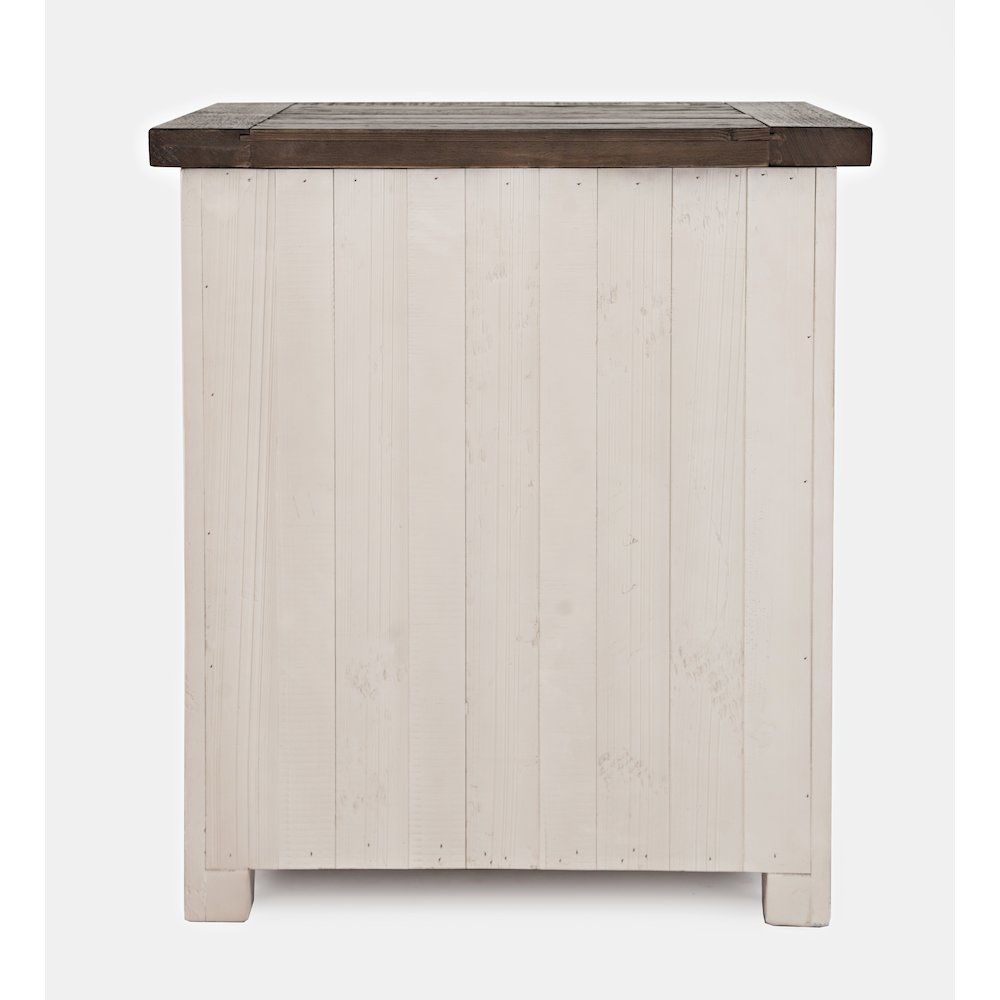 Madison County Rustic Reclaimed Solid Wood Farmhouse USB Charging Nightstand. Picture 8