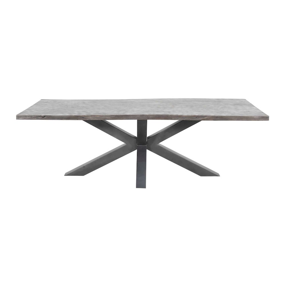 Nordic Ridge 94" Modern Rustic Solid Wood Live Edge Dining Table. Picture 1