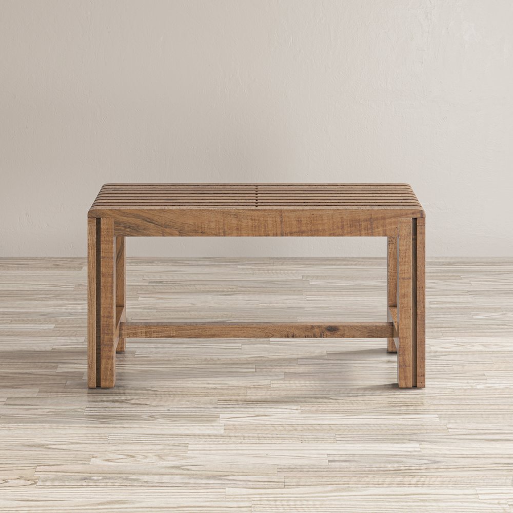 Bradford Modern Extendable Solid Mango Hardwood Bench. Picture 8