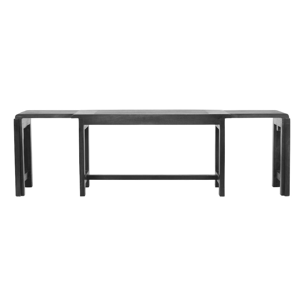 Bradford Modern Extendable Solid Mango Hardwood Bench. Picture 1