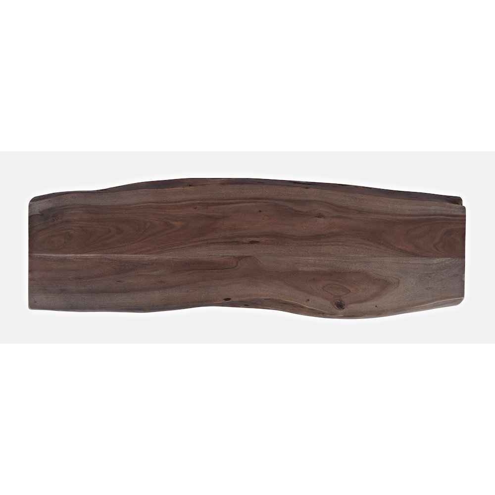 Cooper Modern Live Edge 52" Solid Wood Storage Bench. Picture 7