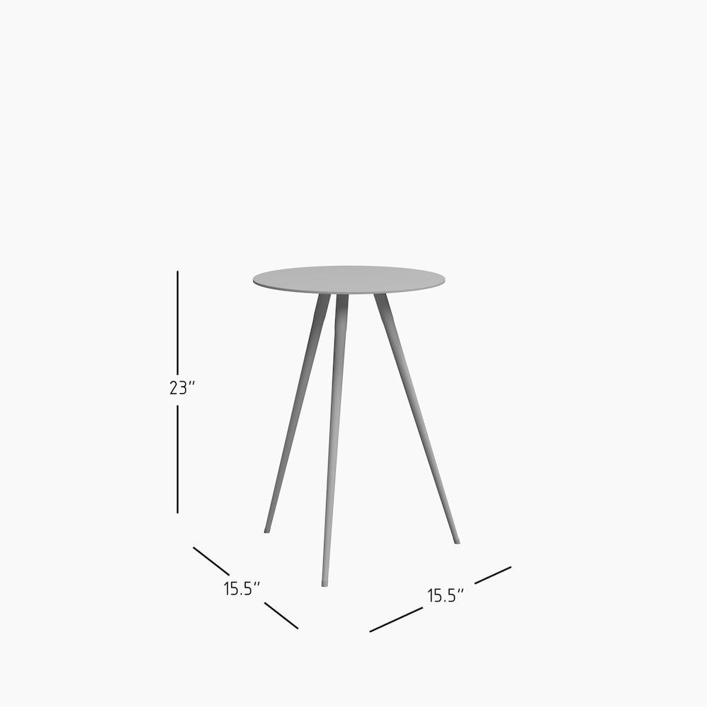 Solid Metal Round End Table Set - Nesting Accent Tables in Black, Gold(Set of 3). Picture 11
