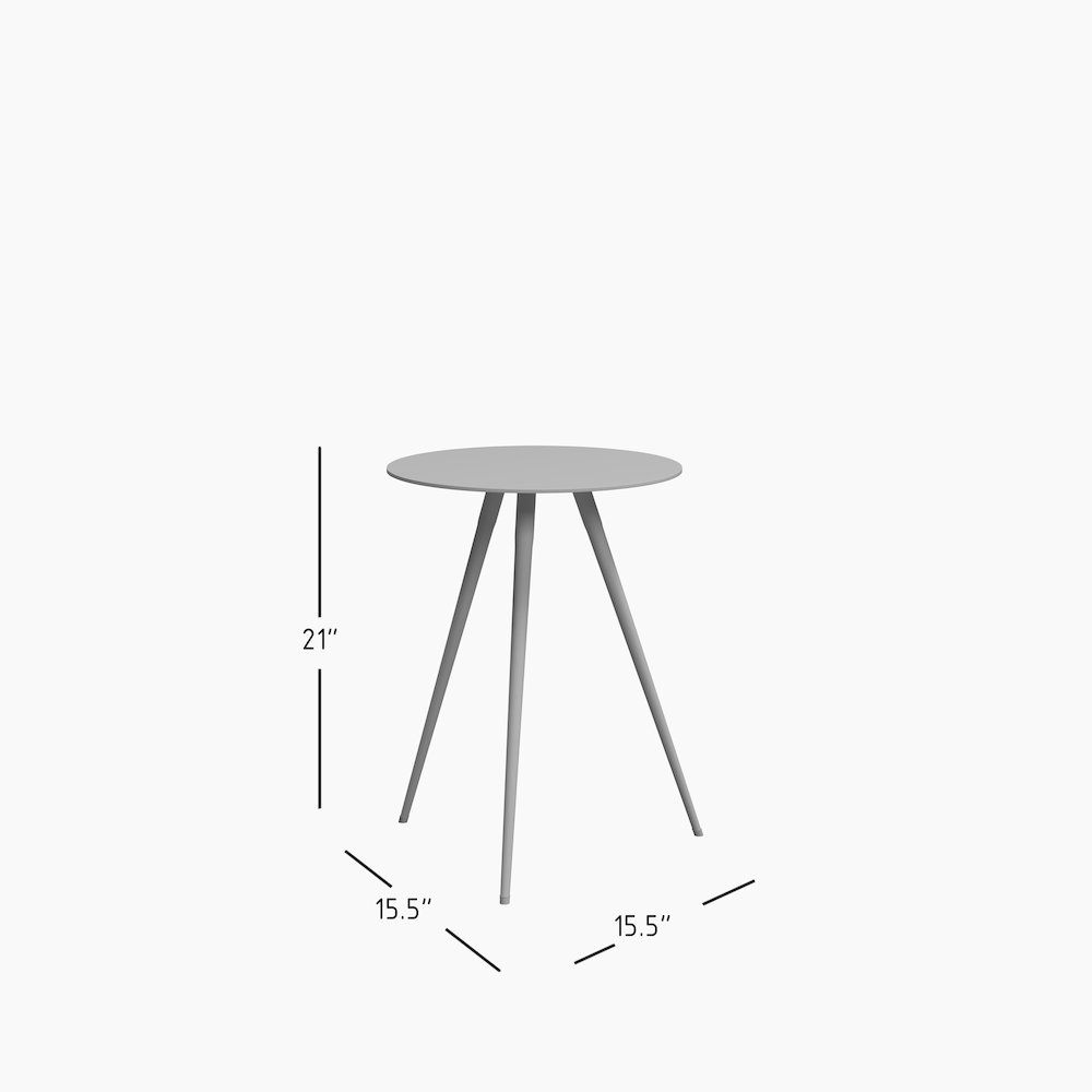 Solid Metal Round End Table Set - Nesting Accent Tables in Black, Gold(Set of 3). Picture 6