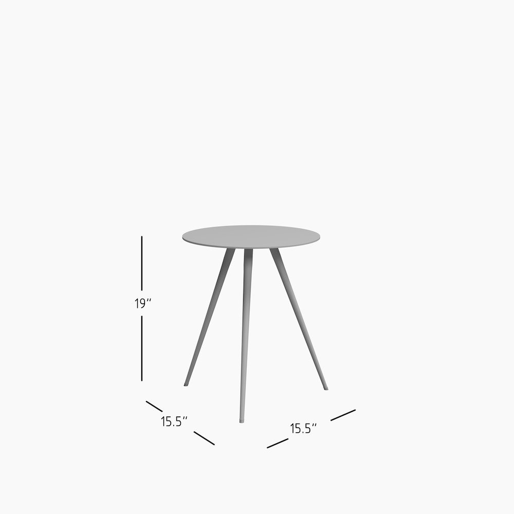 Solid Metal Round End Table Set - Nesting Accent Tables in Black, Gold(Set of 3). Picture 7
