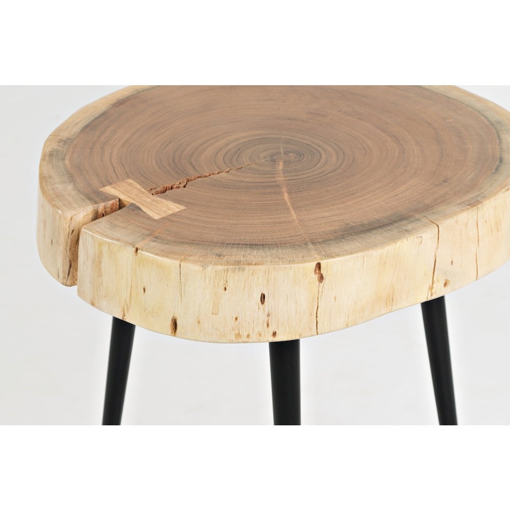 Global Archive Flat-Pack Wood and Iron Accent Tables (Set of 2). Picture 6