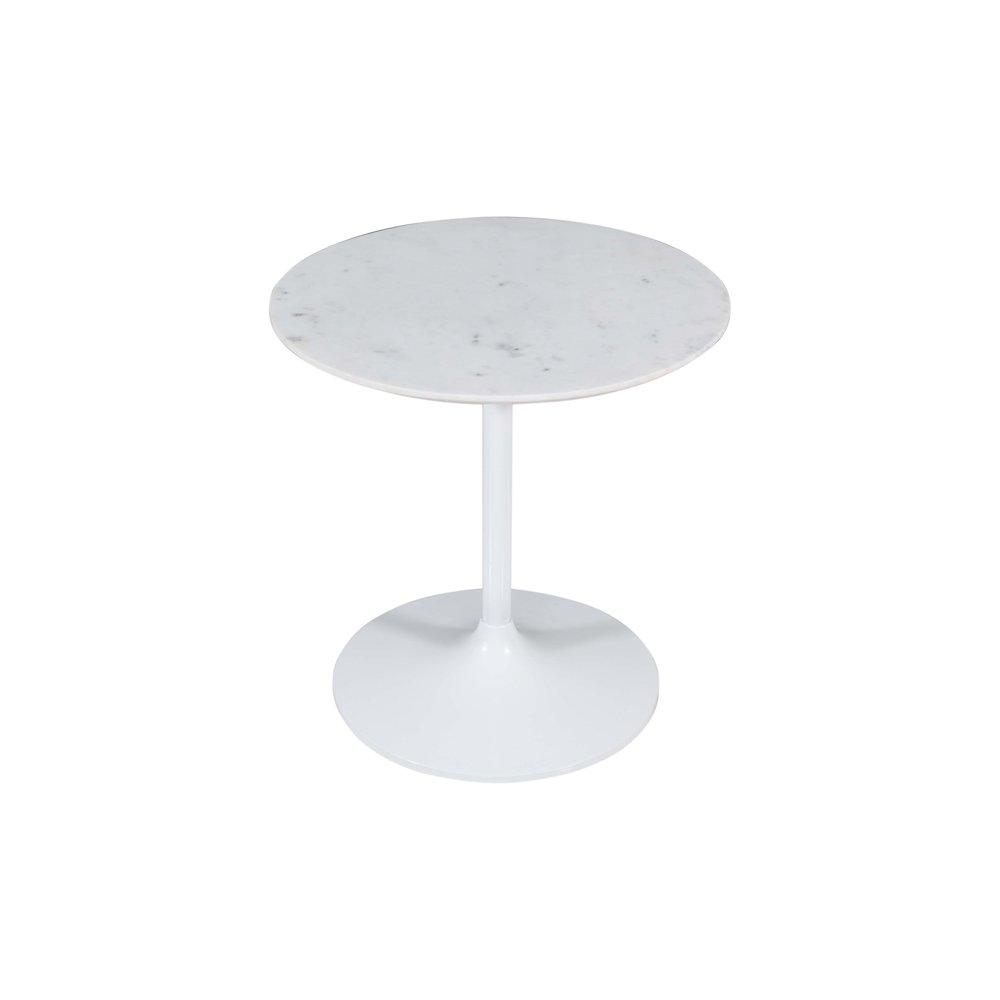 Camille Solid Marble and Iron Modern Luxury Accent Tables (Set of 2). Picture 7