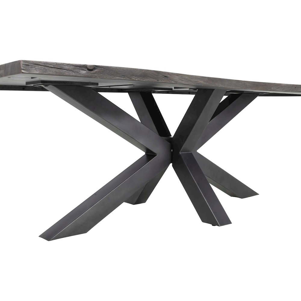 Nordic Ridge 94" Modern Rustic Solid Wood Live Edge Dining Table. Picture 5