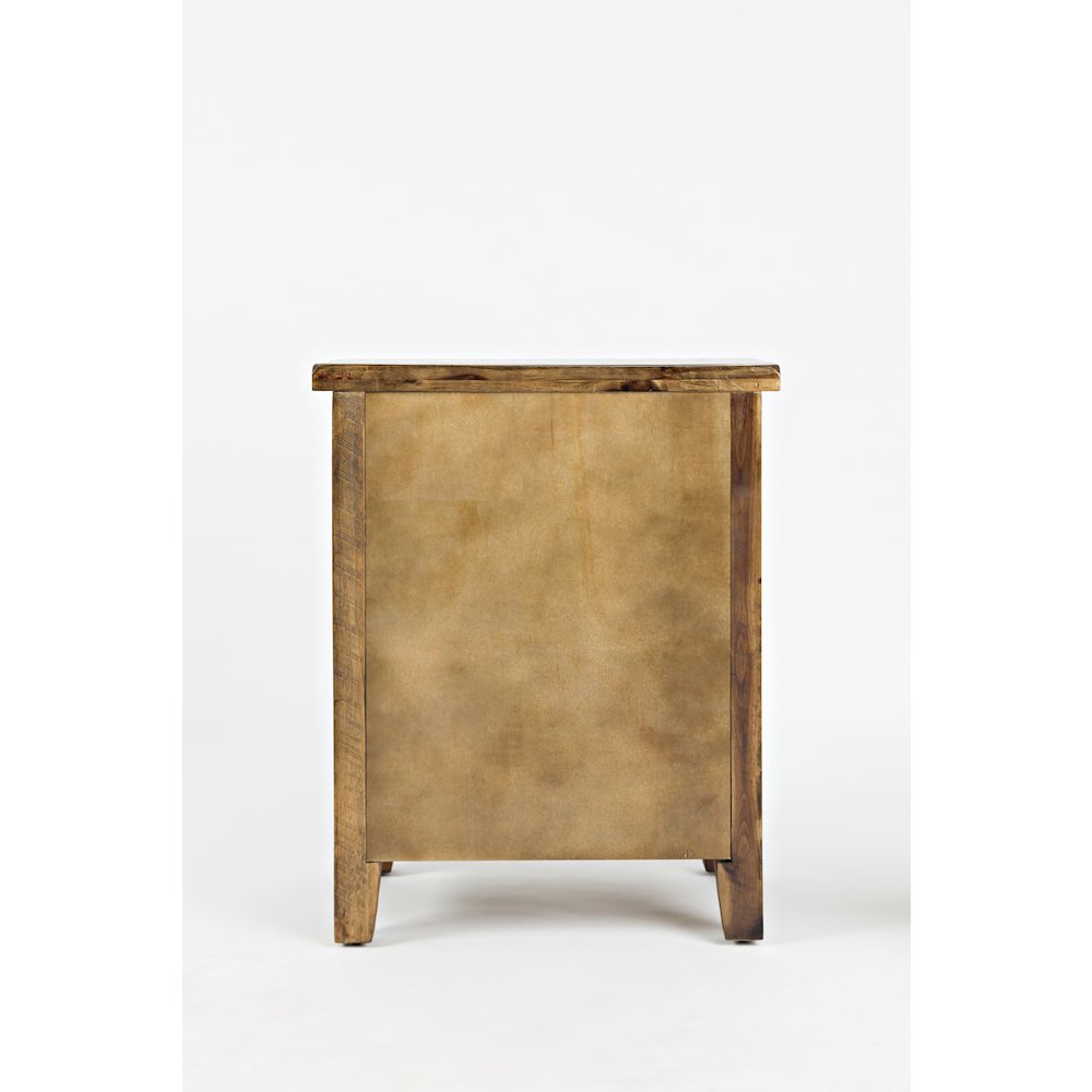 Artisan's Craft Rustic Farmhouse Distressed Solid Wood Accent Table. Picture 8