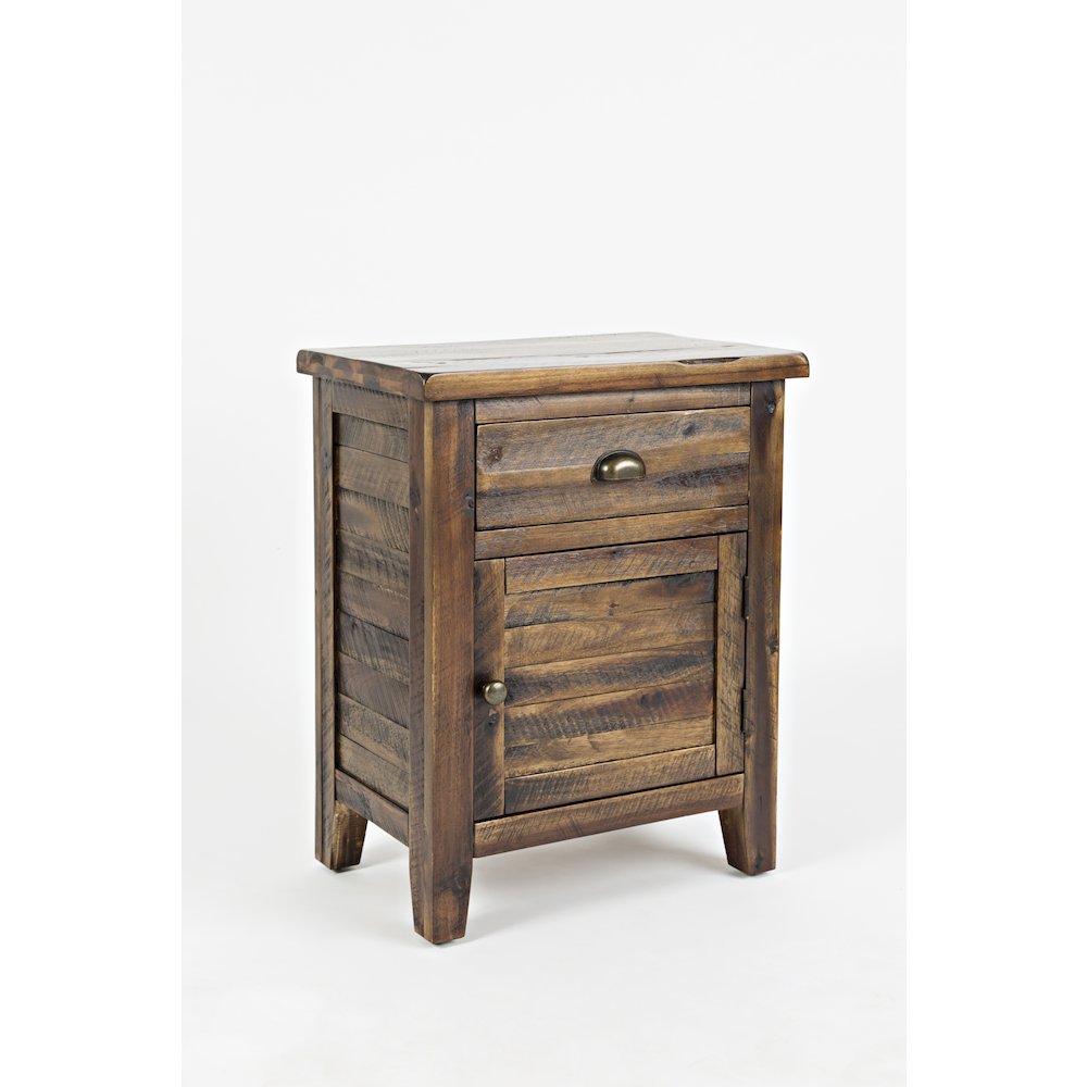 Artisan's Craft Rustic Farmhouse Distressed Solid Wood Accent Table. Picture 3