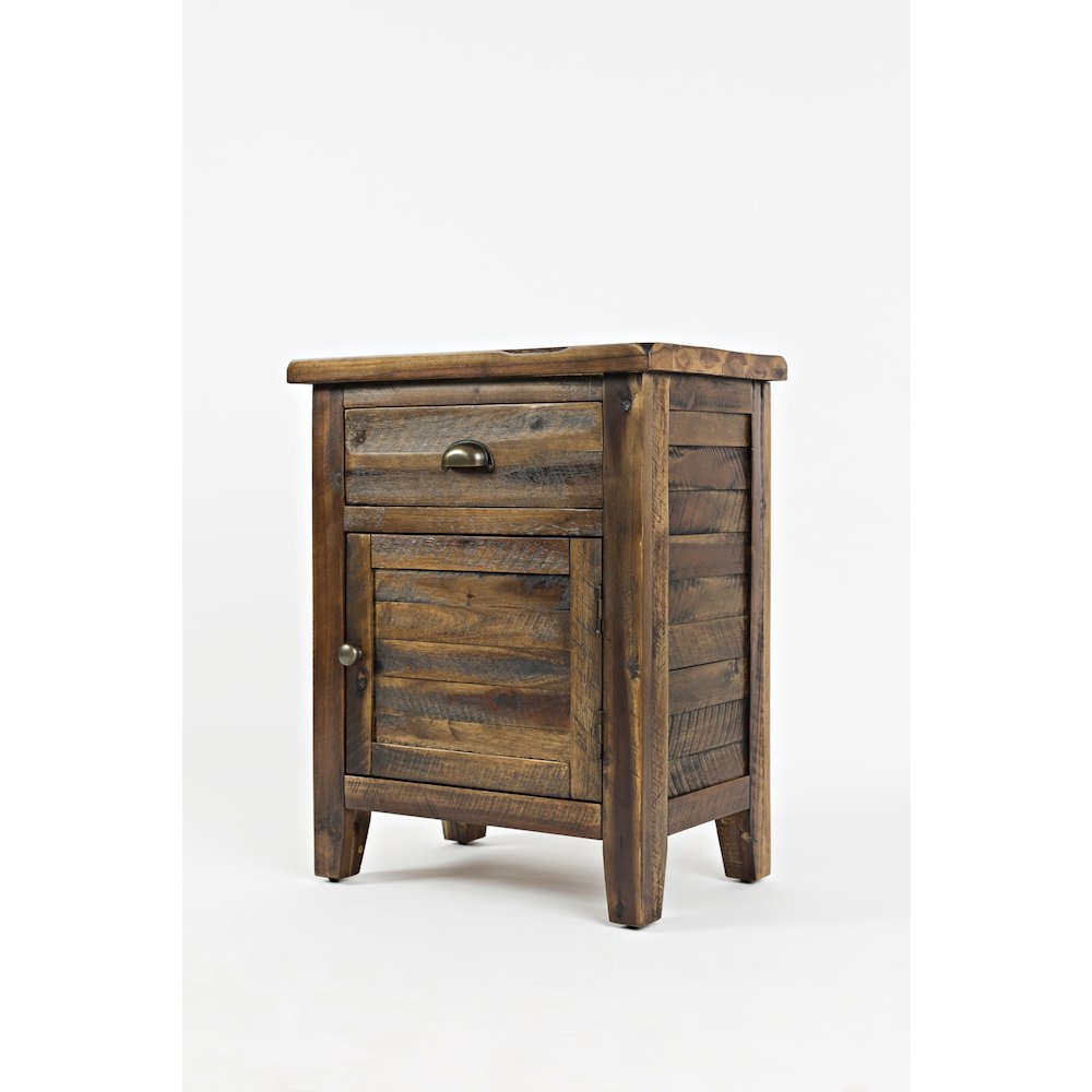 Artisan's Craft Rustic Farmhouse Distressed Solid Wood Accent Table. Picture 2