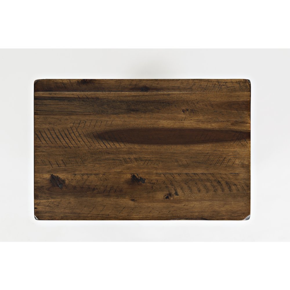 Artisan's Craft Rustic Farmhouse Distressed Solid Wood Accent Table. Picture 7