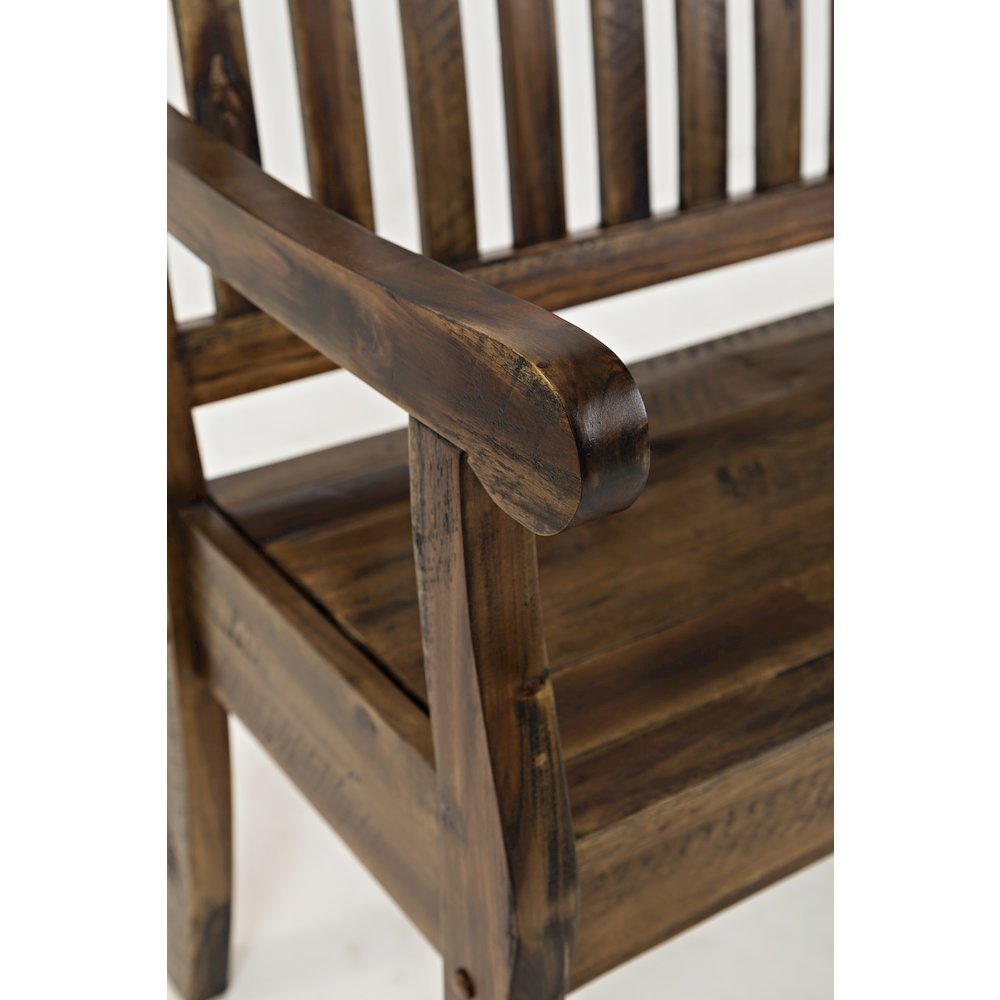 Artisan's Craft 42" Rustic Farmhouse Distressed Solid Wood Storage Bench. Picture 5