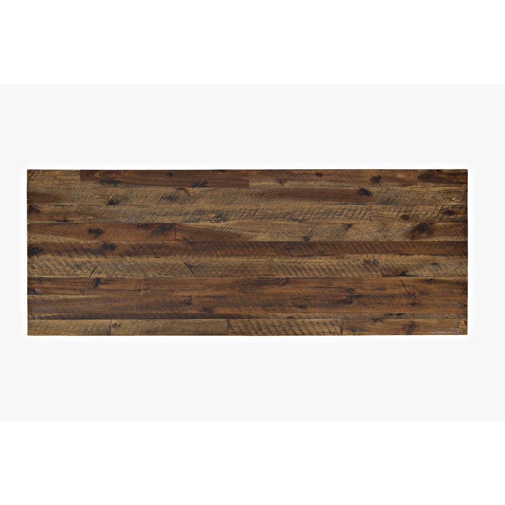 Artisan's Craft Rustic Farmhouse Distressed Acacia 5-Drawer Desk. Picture 7
