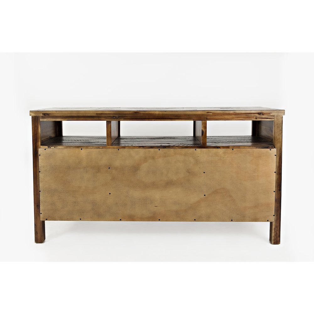 60" Rustic Farmhouse Solid Wood Distressed Media Console TV Stand. Picture 8