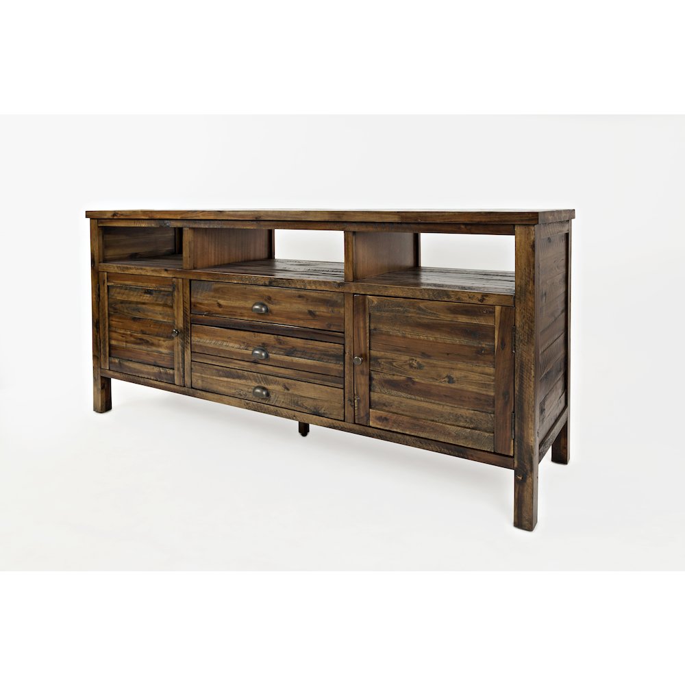 Artisan's Craft Rustic Farmhouse Distressed Acacia Media Console 70". Picture 2