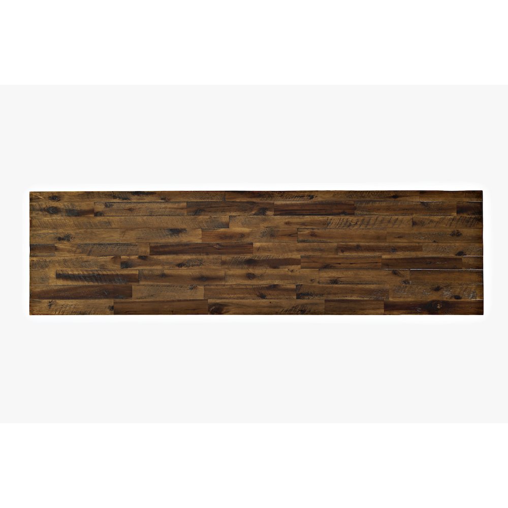 Artisan's Craft Rustic Farmhouse Distressed Acacia Media Console 70". Picture 7