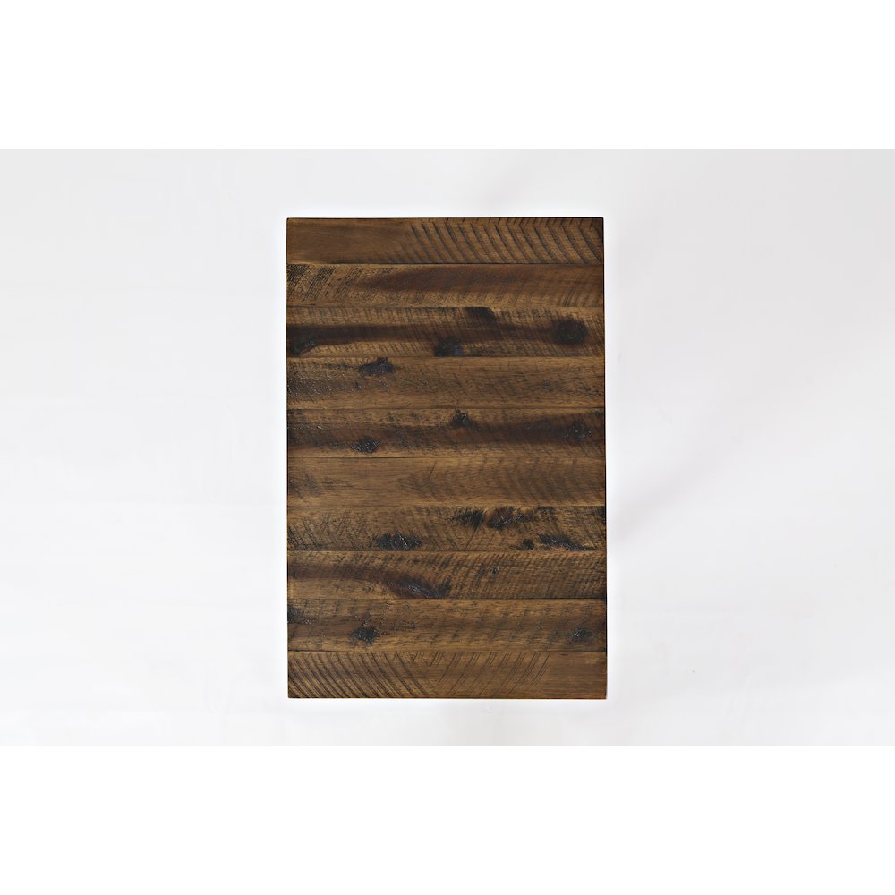 Artisan's Craft Rustic Farmhouse Distressed Solid Wood Chairside Table. Picture 5