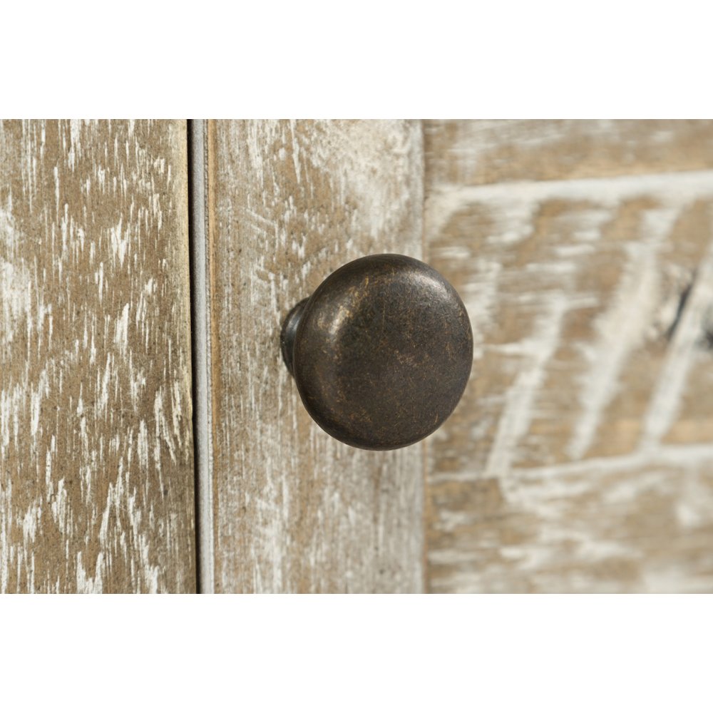 Artisan's Craft Rustic Farmhouse Distressed Solid Wood Accent Table. Picture 6