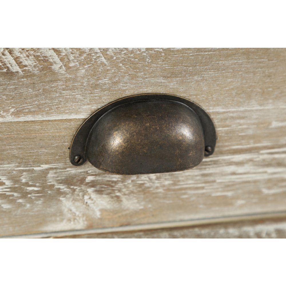 Artisan's Craft Rustic Farmhouse Distressed Solid Wood Accent Table. Picture 10