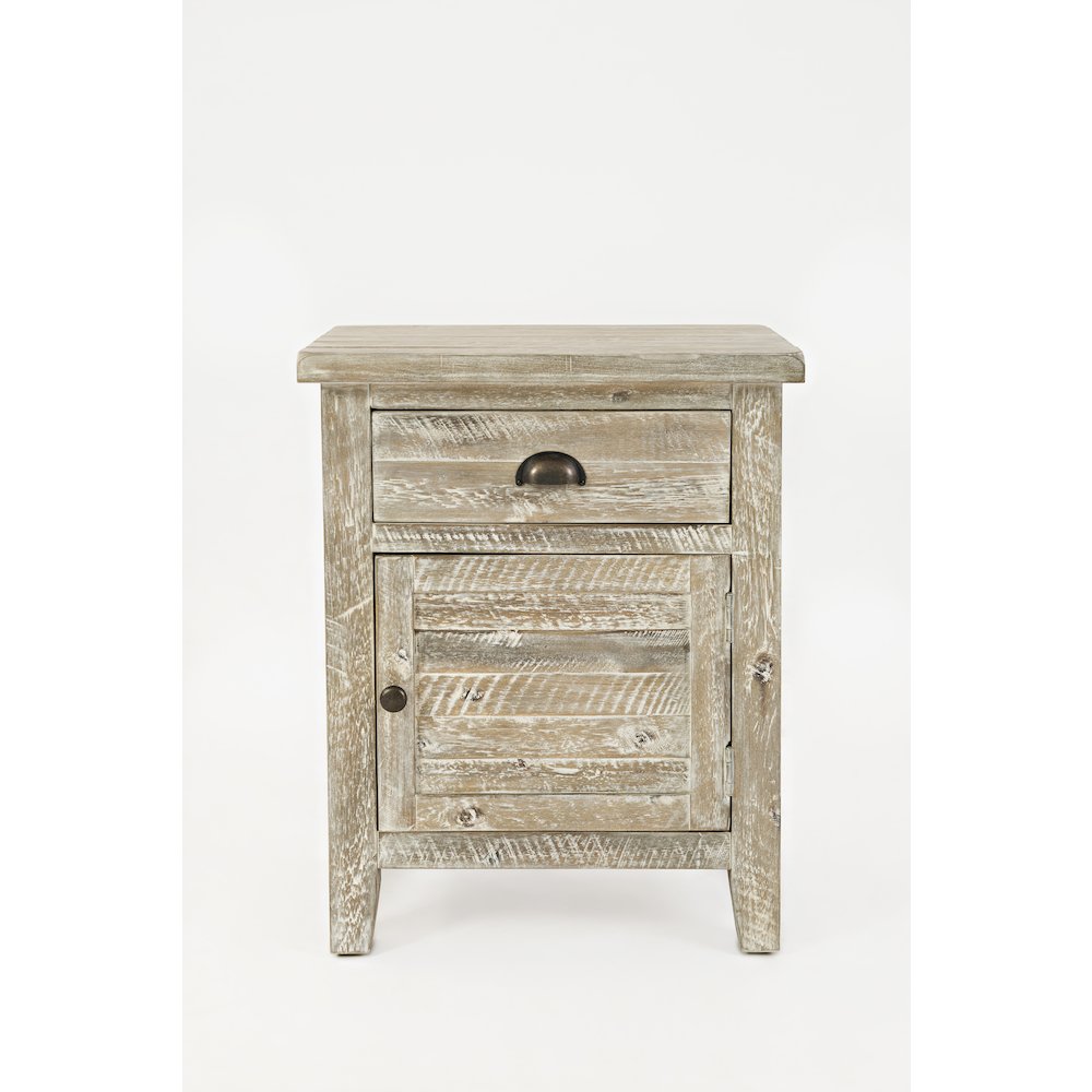 Artisan's Craft Rustic Farmhouse Distressed Solid Wood Accent Table. Picture 1