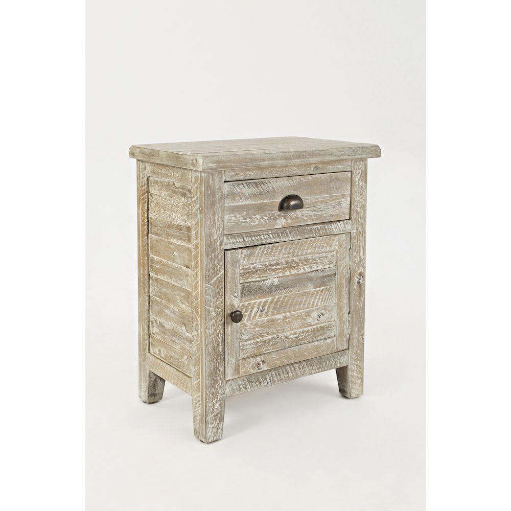 Artisan's Craft Rustic Farmhouse Distressed Solid Wood Accent Table. Picture 4