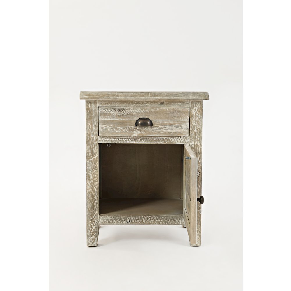 Artisan's Craft Rustic Farmhouse Distressed Solid Wood Accent Table. Picture 7