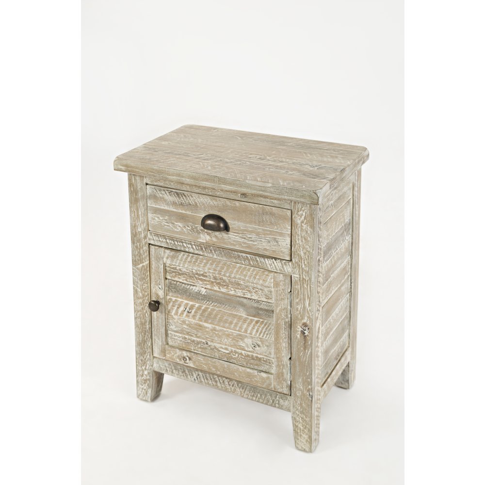 Artisan's Craft Rustic Farmhouse Distressed Solid Wood Accent Table. Picture 3