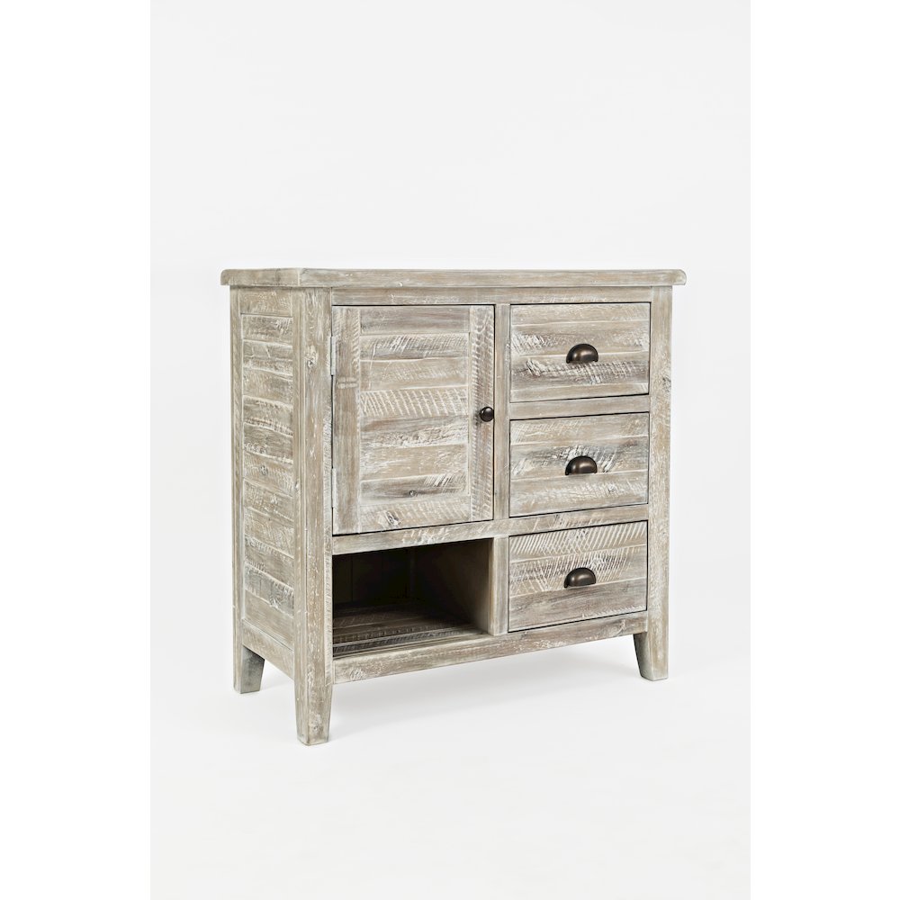 Artisan's Craft Rustic Farmhouse Distressed Acacia Accent Chest. Picture 3