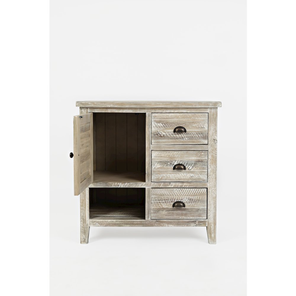 Artisan's Craft Rustic Farmhouse Distressed Acacia Accent Chest. Picture 6