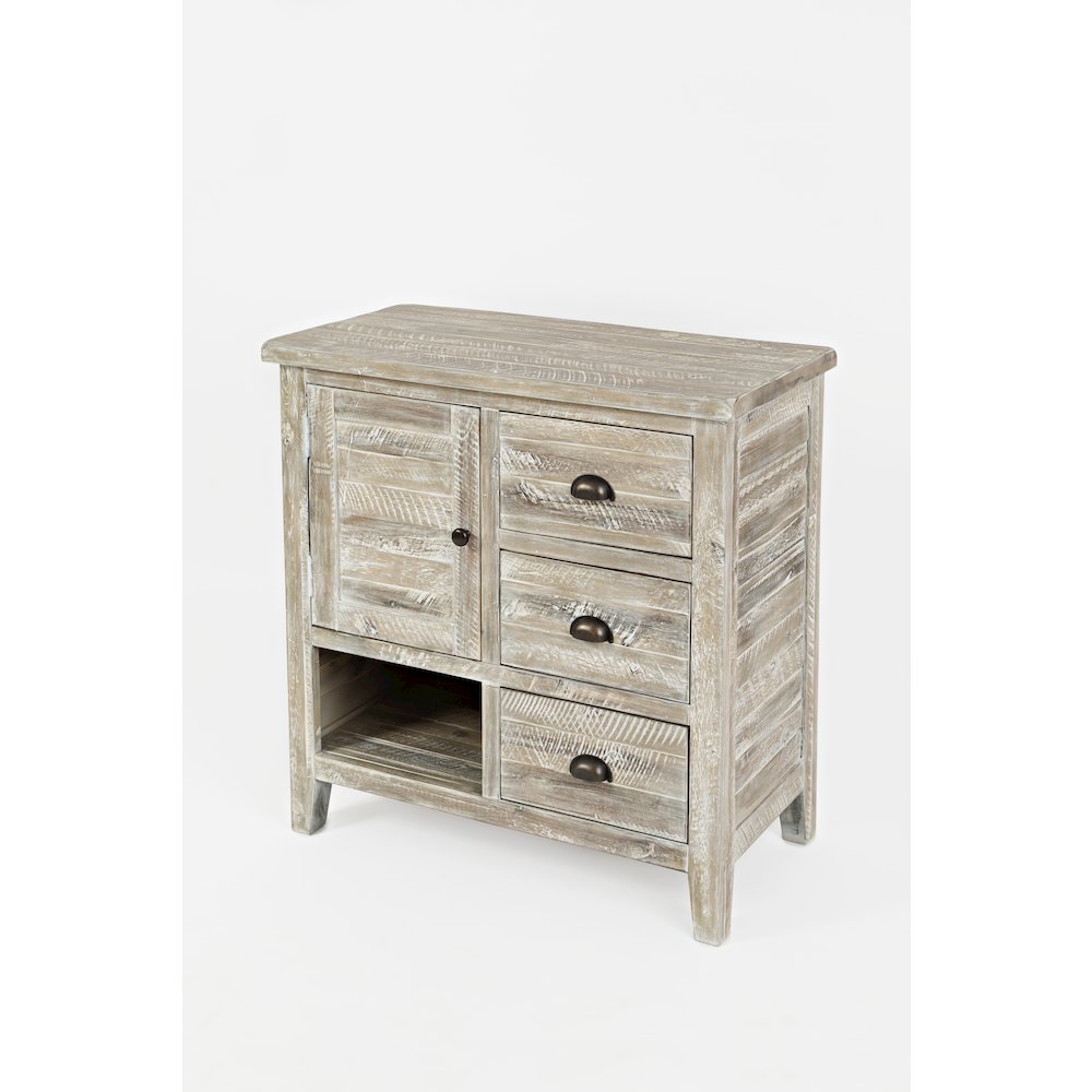 Artisan's Craft Rustic Farmhouse Distressed Acacia Accent Chest. Picture 2
