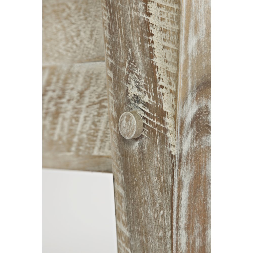 Artisan's Craft 42" Rustic Farmhouse Distressed Solid Wood Storage Bench. Picture 6