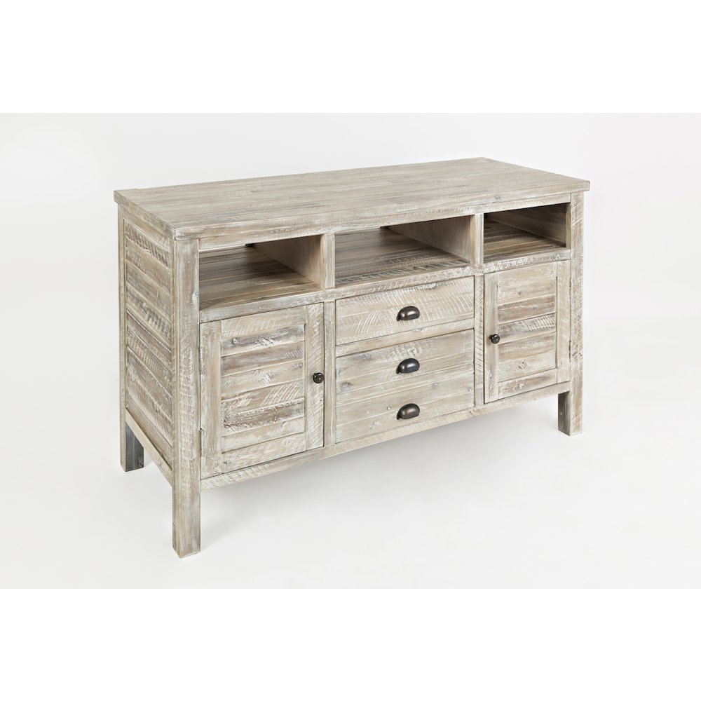 50" Rustic Farmhouse Solid Wood Distressed Media Console TV Stand. Picture 3