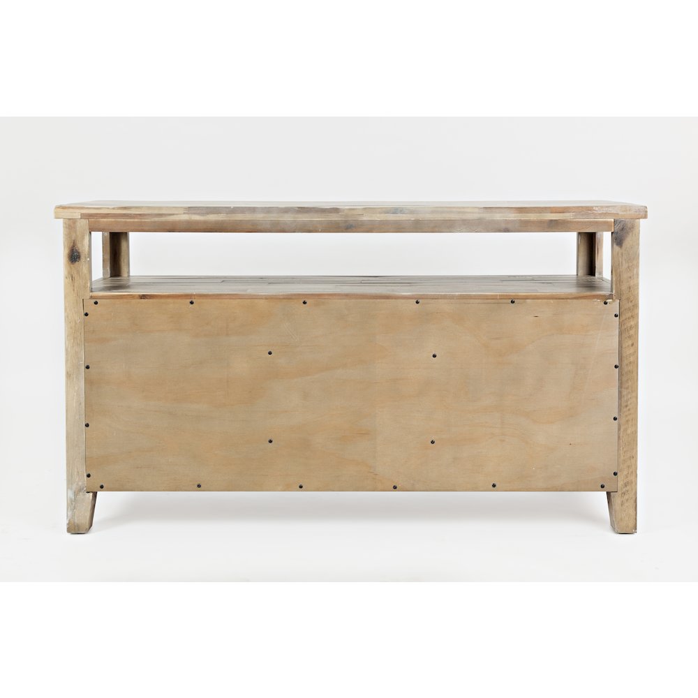 70" Rustic Farmhouse Solid Wood Distressed Media Console TV Stand. Picture 8