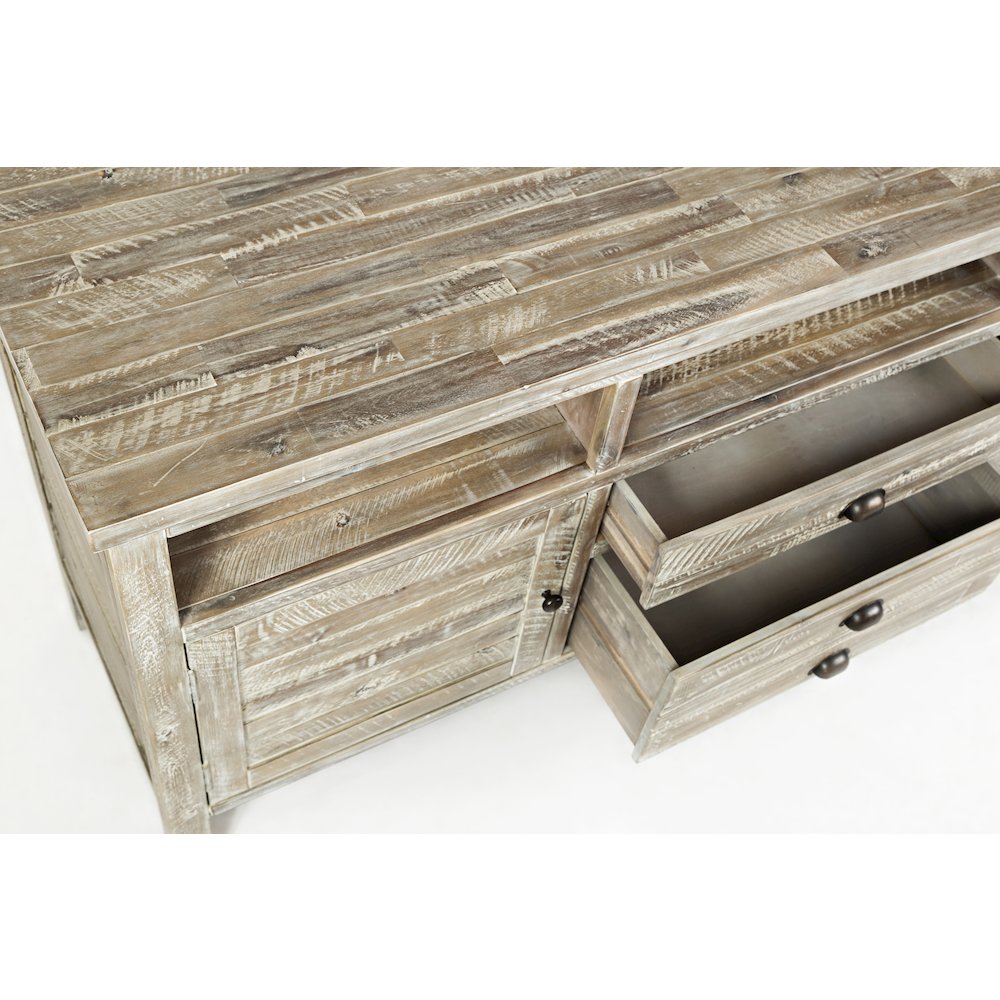 Artisan's Craft Rustic Farmhouse Distressed Acacia Media Console 70". Picture 4