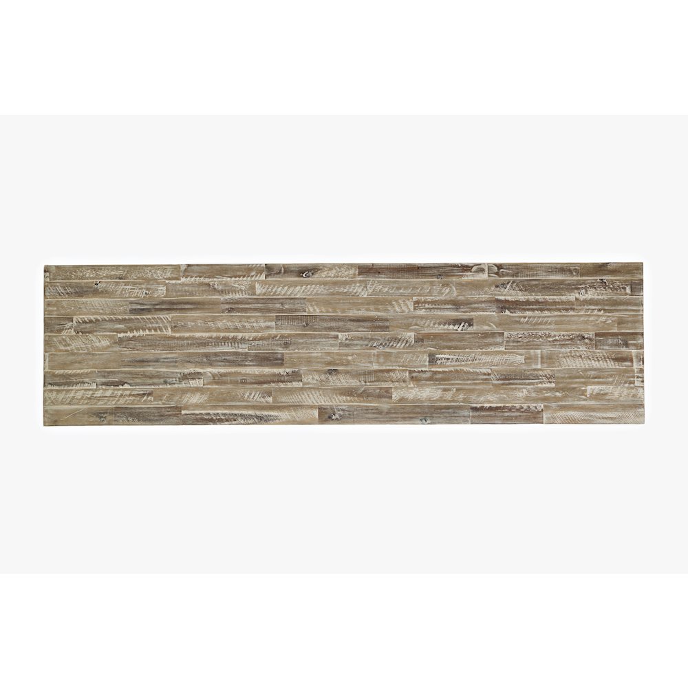 Artisan's Craft Rustic Farmhouse Distressed Acacia Media Console 70". Picture 7