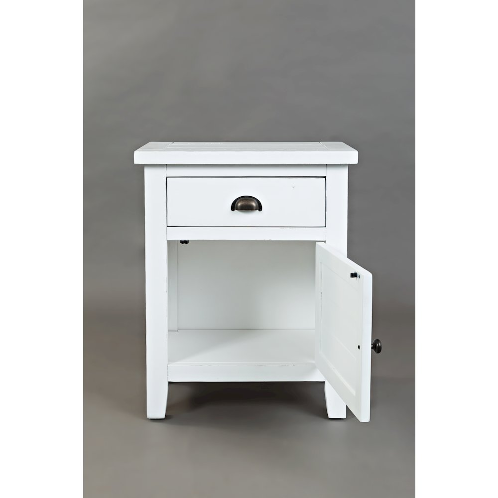Artisan's Craft Rustic Farmhouse Distressed Solid Wood Accent Table. Picture 6