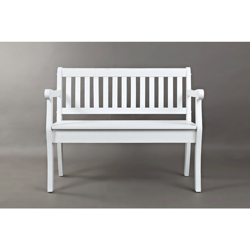 Artisan's Craft 42" Rustic Farmhouse Distressed Solid Wood Storage Bench. Picture 1