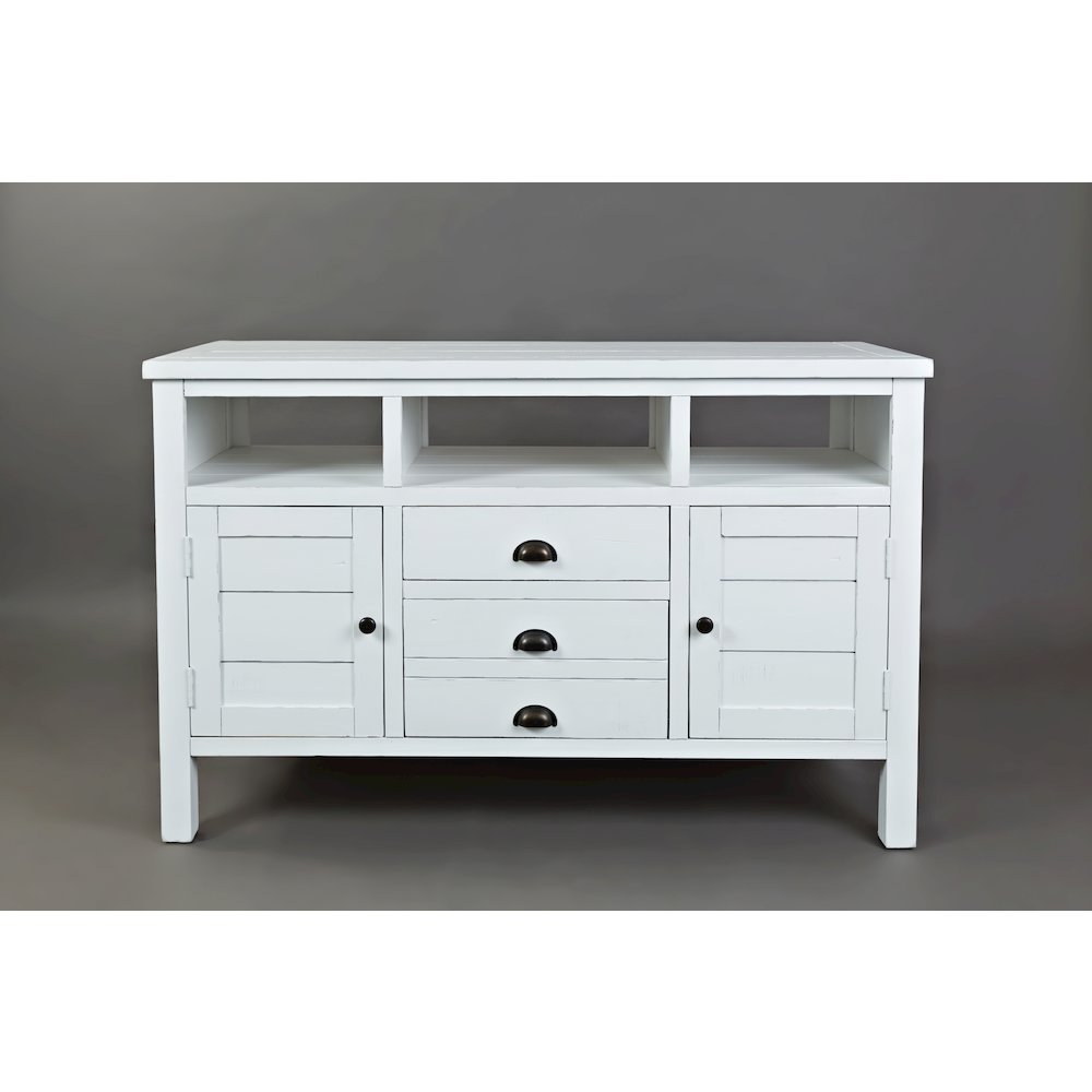 50" Rustic Farmhouse Solid Wood Distressed Media Console TV Stand. Picture 1