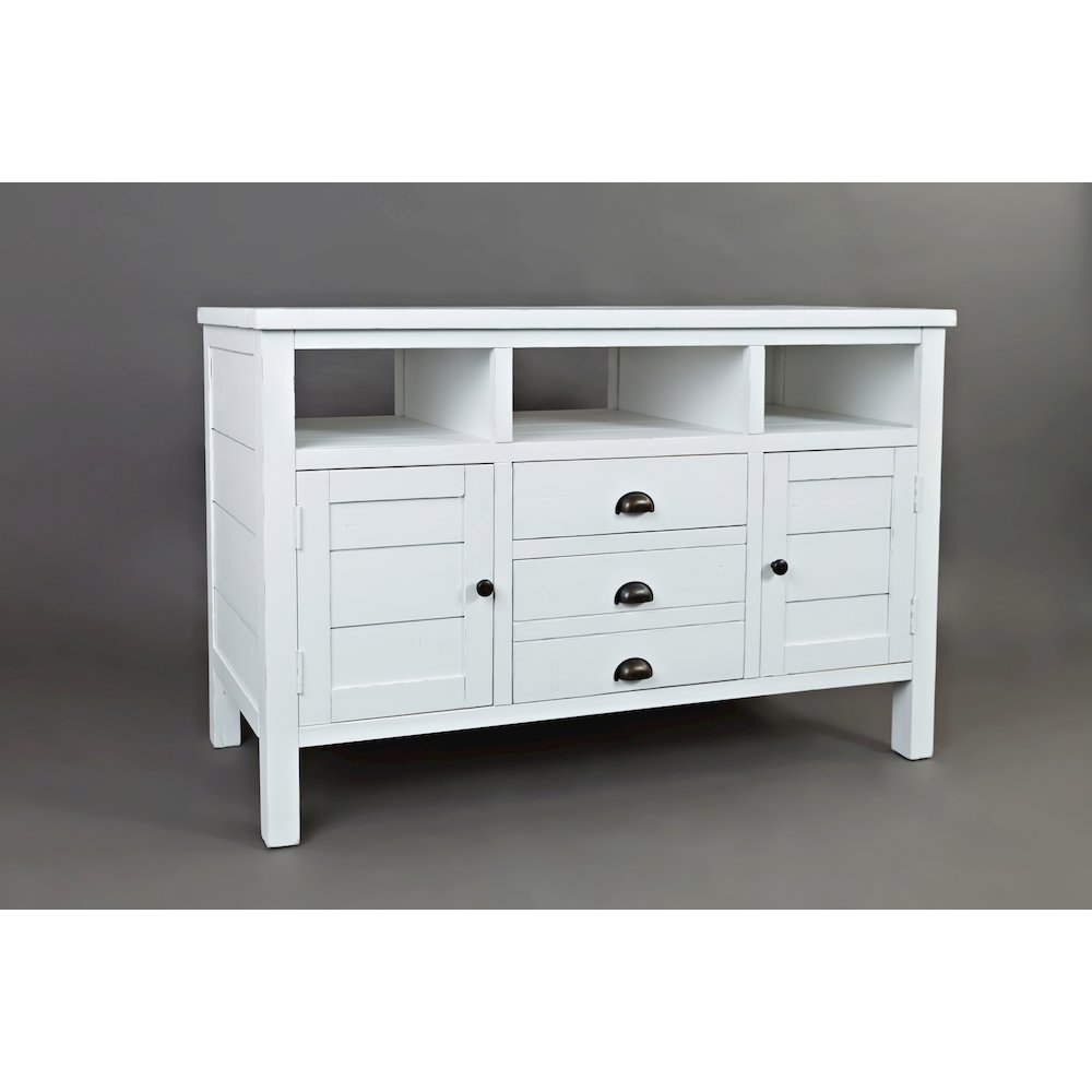 50" Rustic Farmhouse Solid Wood Distressed Media Console TV Stand. Picture 3