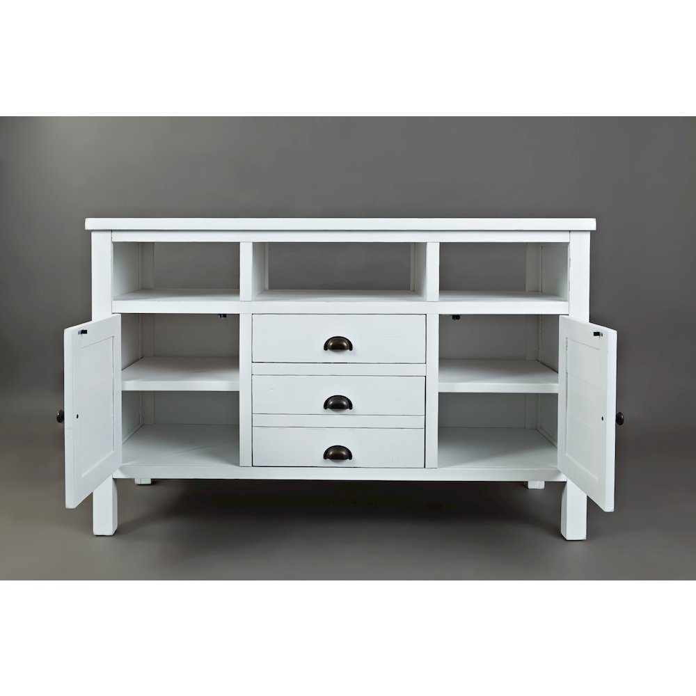 50" Rustic Farmhouse Solid Wood Distressed Media Console TV Stand. Picture 6