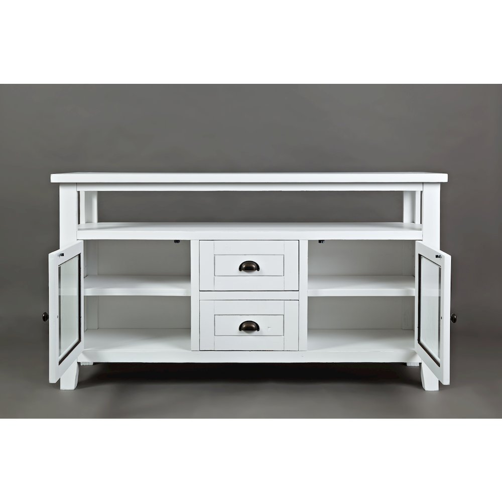 70" Rustic Farmhouse Solid Wood Distressed Media Console TV Stand. Picture 6