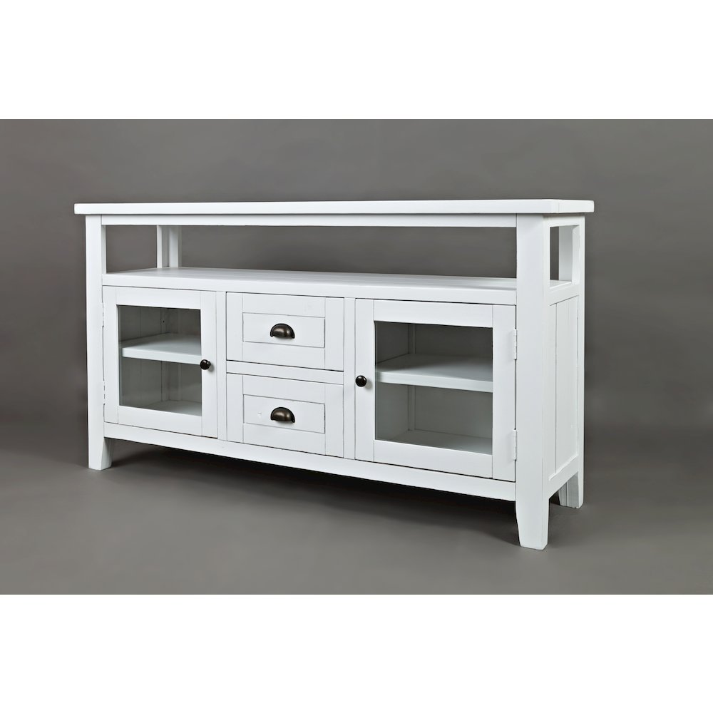 70" Rustic Farmhouse Solid Wood Distressed Media Console TV Stand. Picture 2